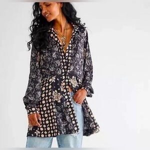 Free People Sylvie Multi Mix Mini Dress NWOT